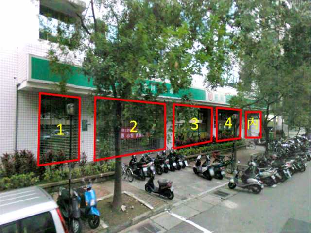 劍潭郵局大門廣告1